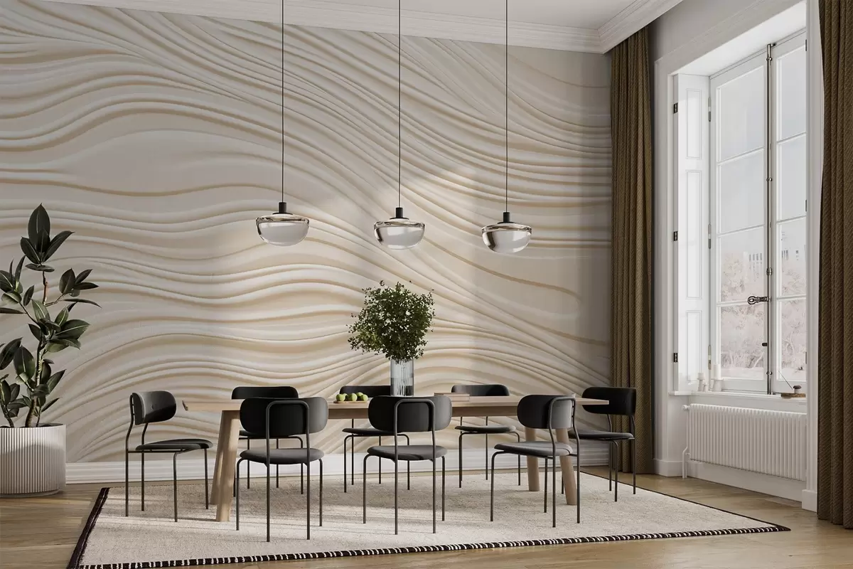 murales de pared Ondas volumétricas w03923v2