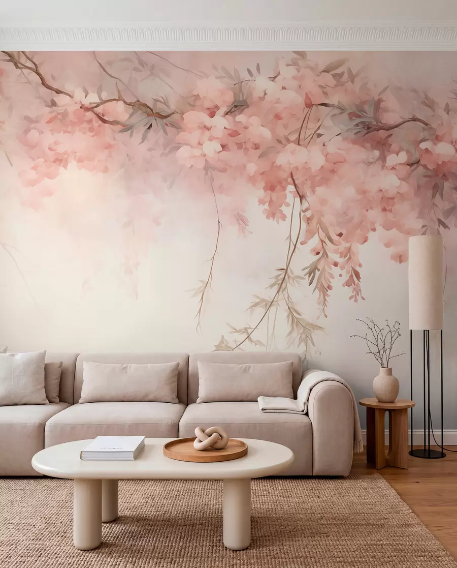 murales de pared Dosel de flores primaverales w09172