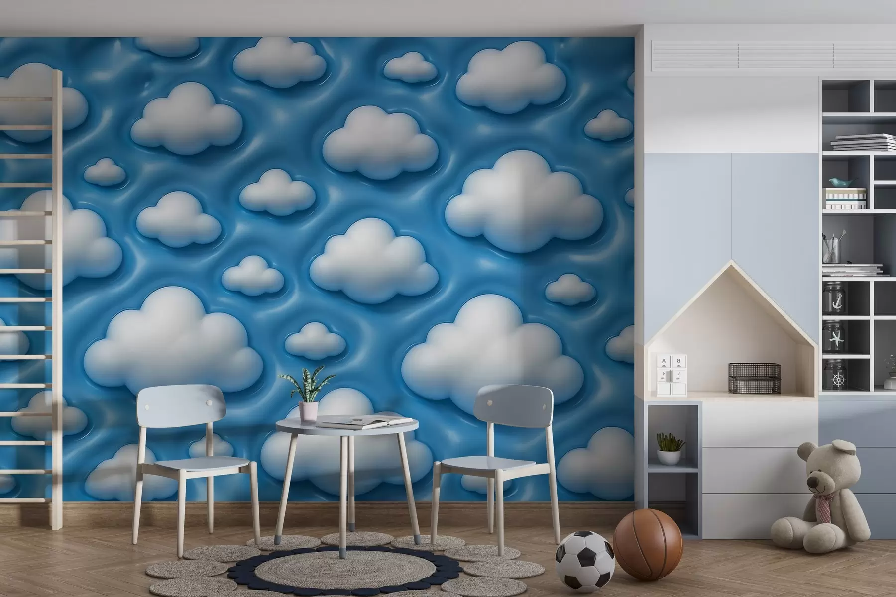 murales de pared Nubes voluminosas w04137