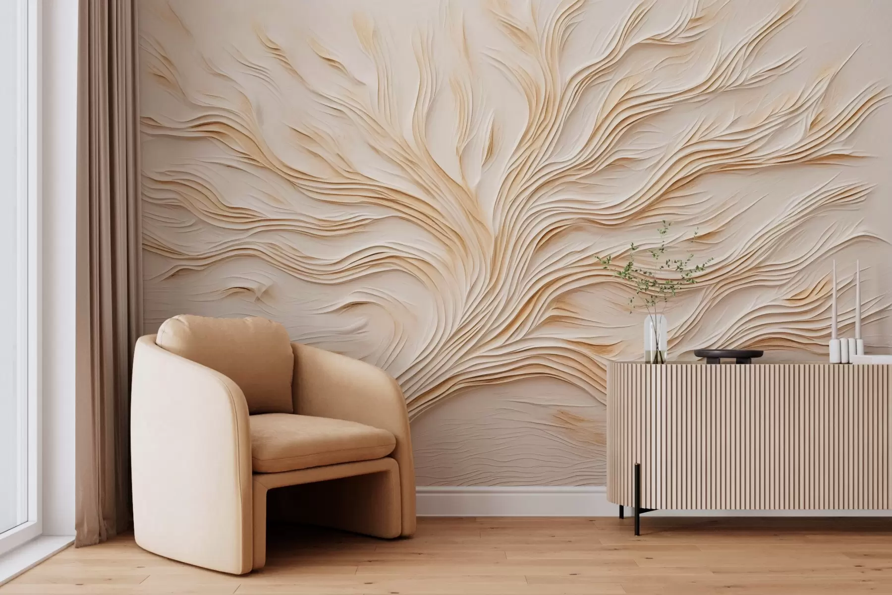murales de pared Pintura imitación árbol w04124