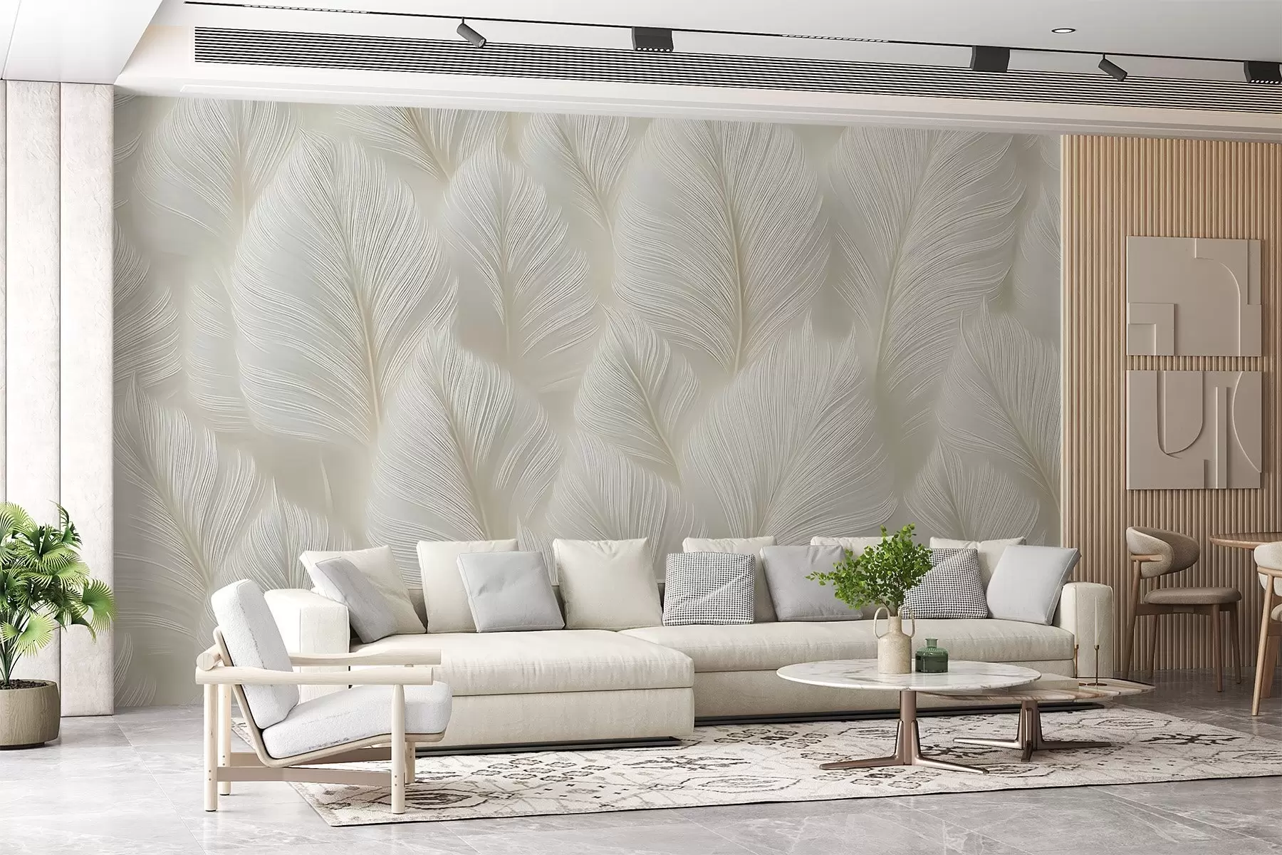 murales de pared Plumas grandes w04181