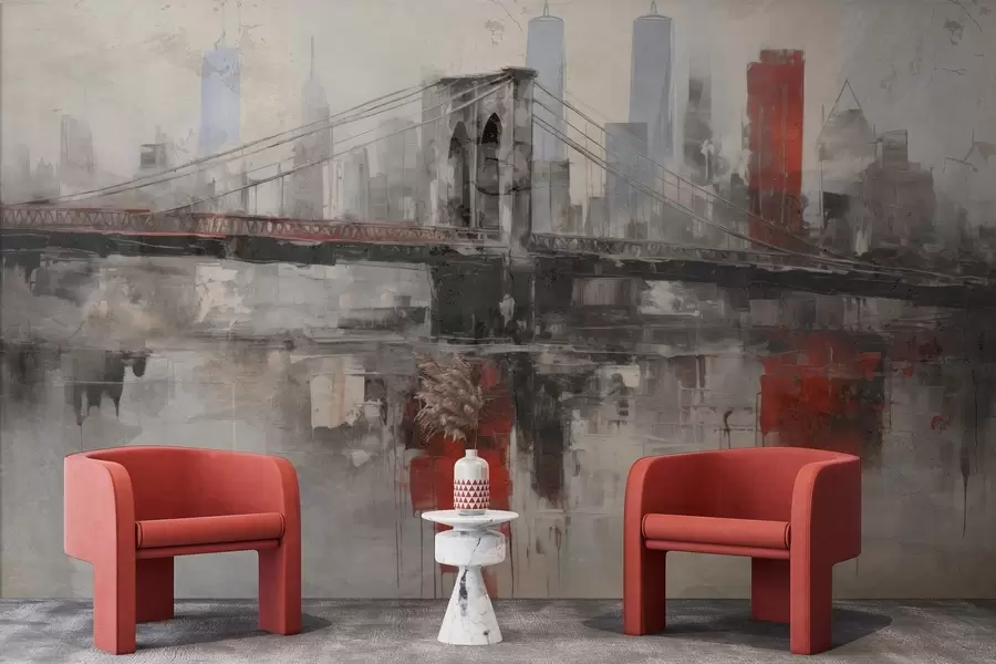 murales de pared Loftscape urbano w04192