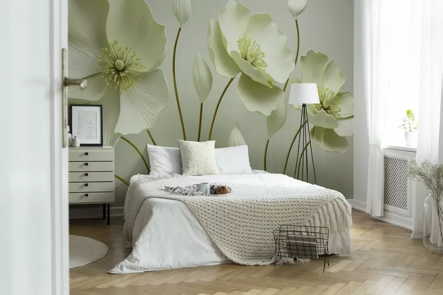 murales de pared Flores gráciles w04248v2