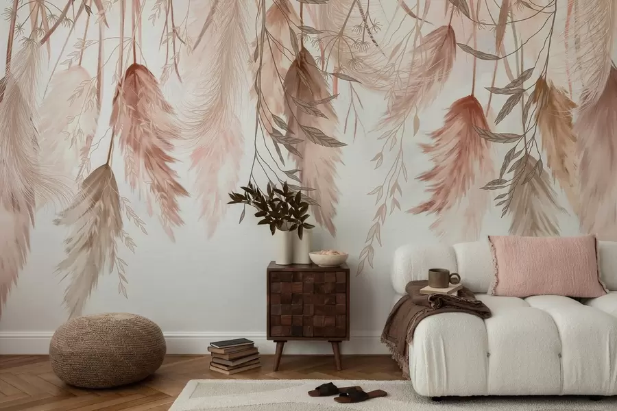 murales de pared Flores secas w04253