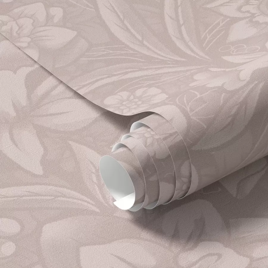 murales de pared Diseño floral monocromo con narcisos sobre fondo crema a00294