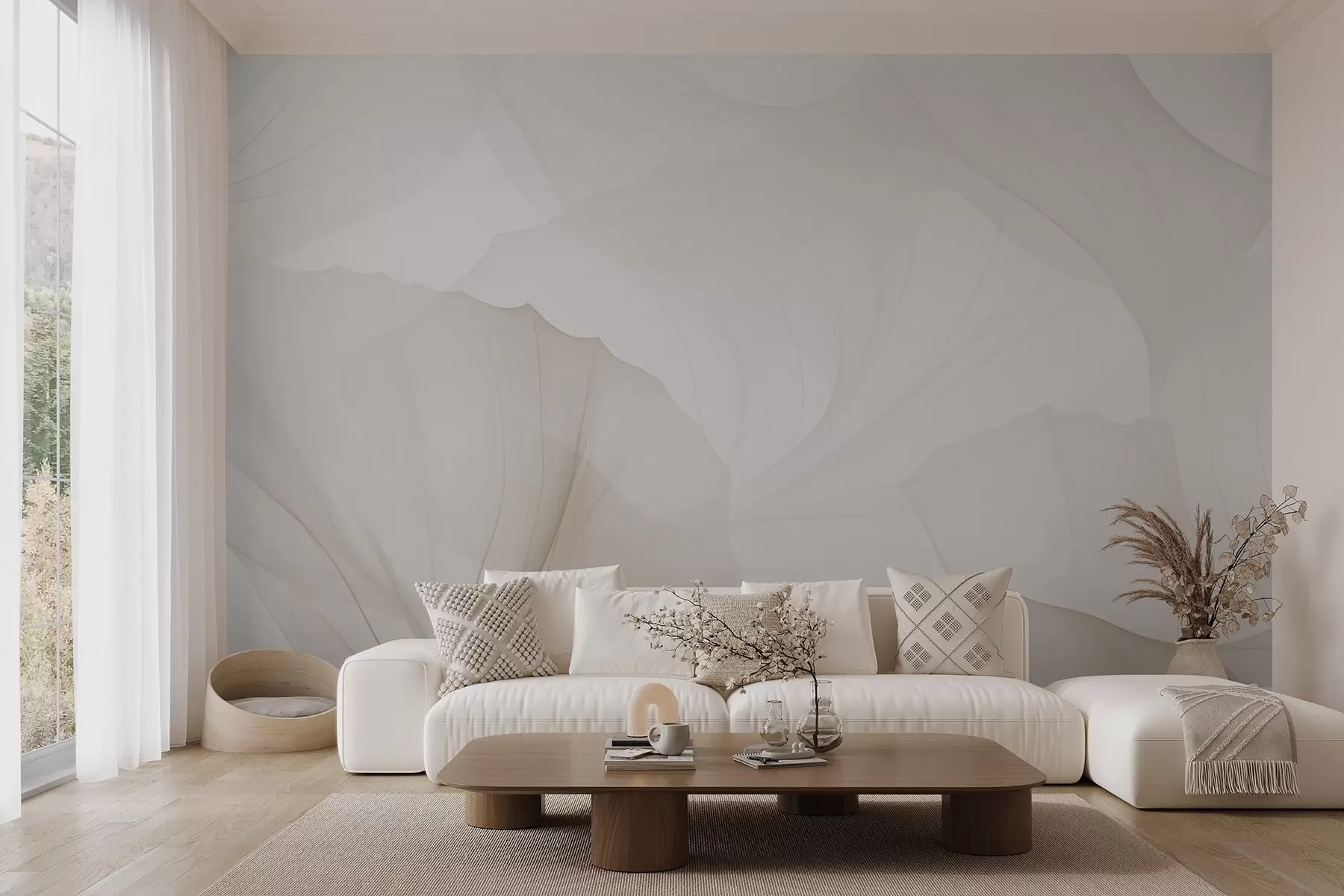 murales de pared Pétalos transparentes w04290
