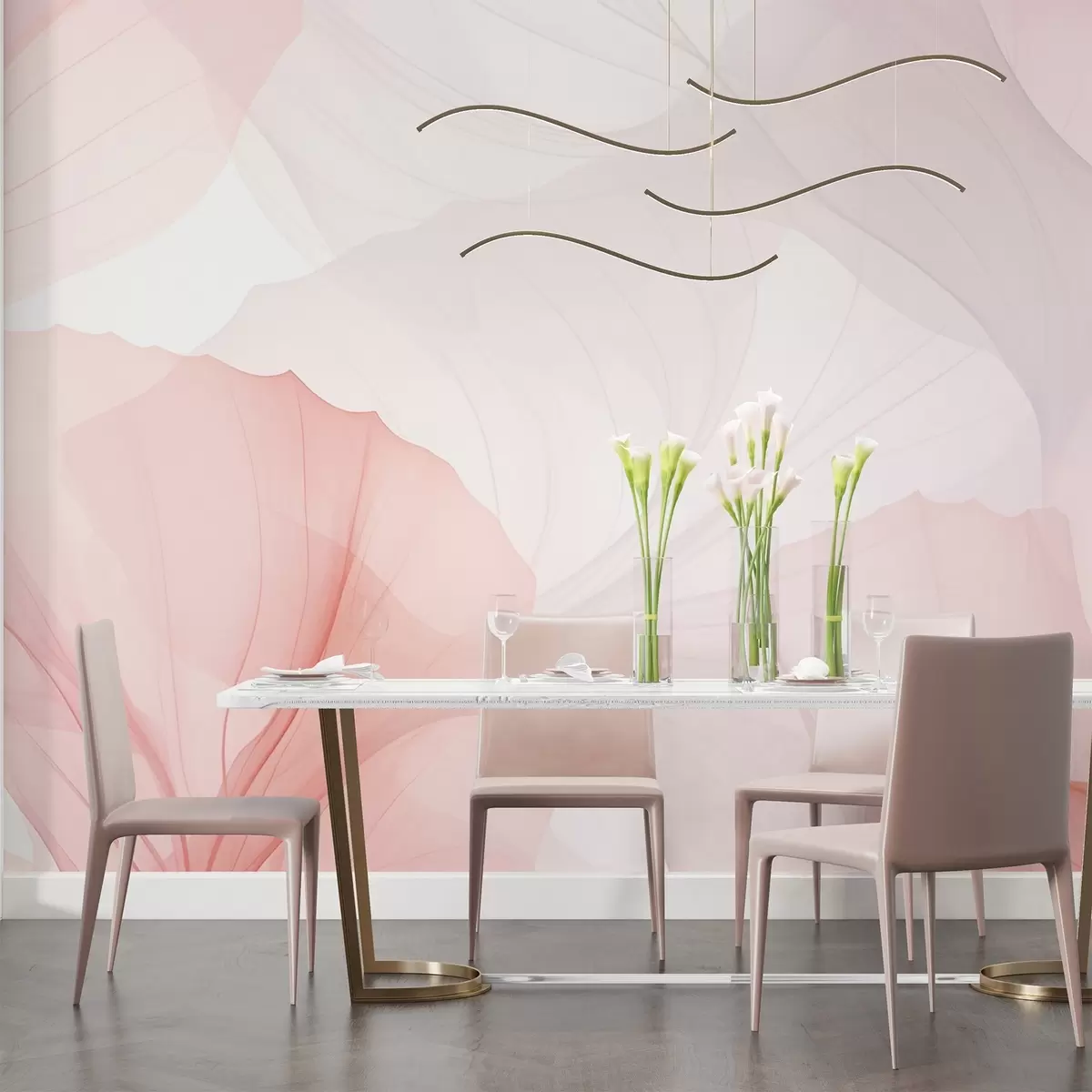 murales de pared Pétalos transparentes w04290v1