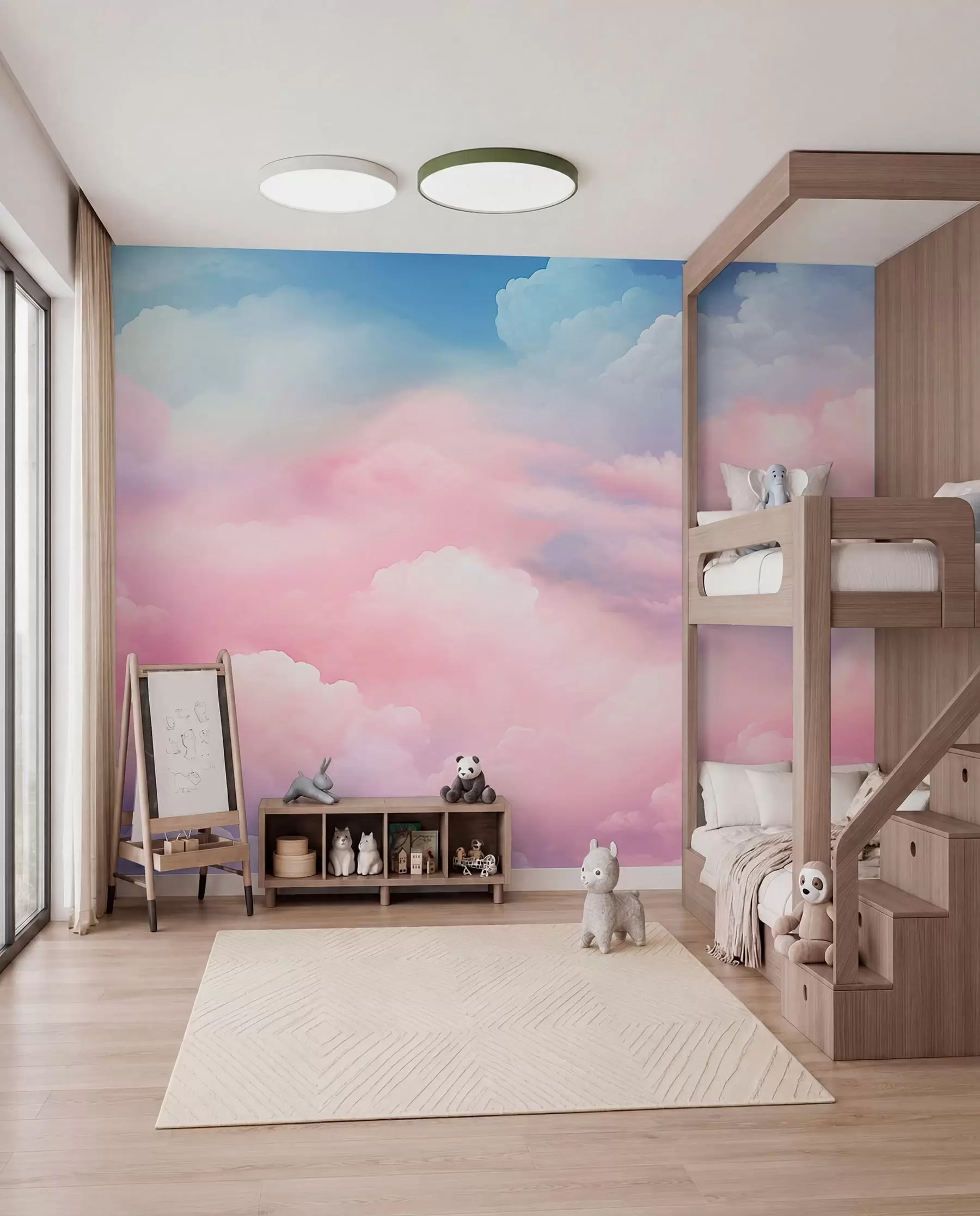 murales de pared Nubes de colores w04387