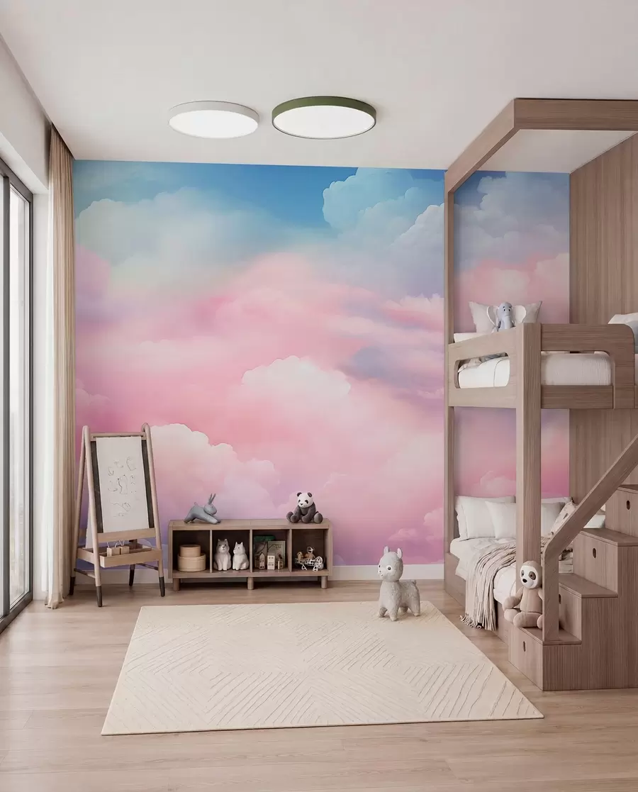 murales de pared Nubes de colores w04387
