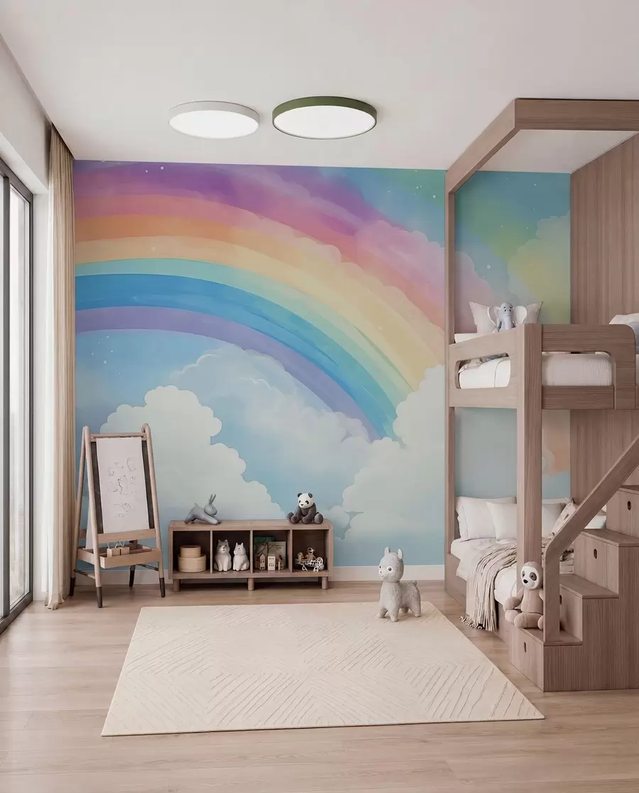 murales de pared Arco iris en el cielo w04487