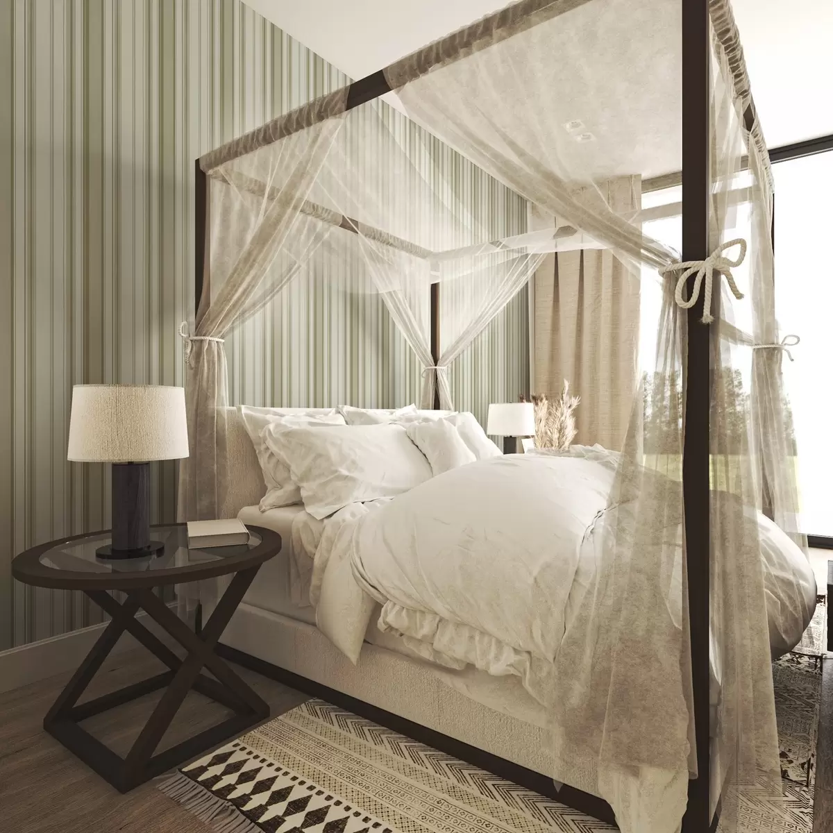 Papel pintado Fondo crema con rayas verticales gris-beige a00564