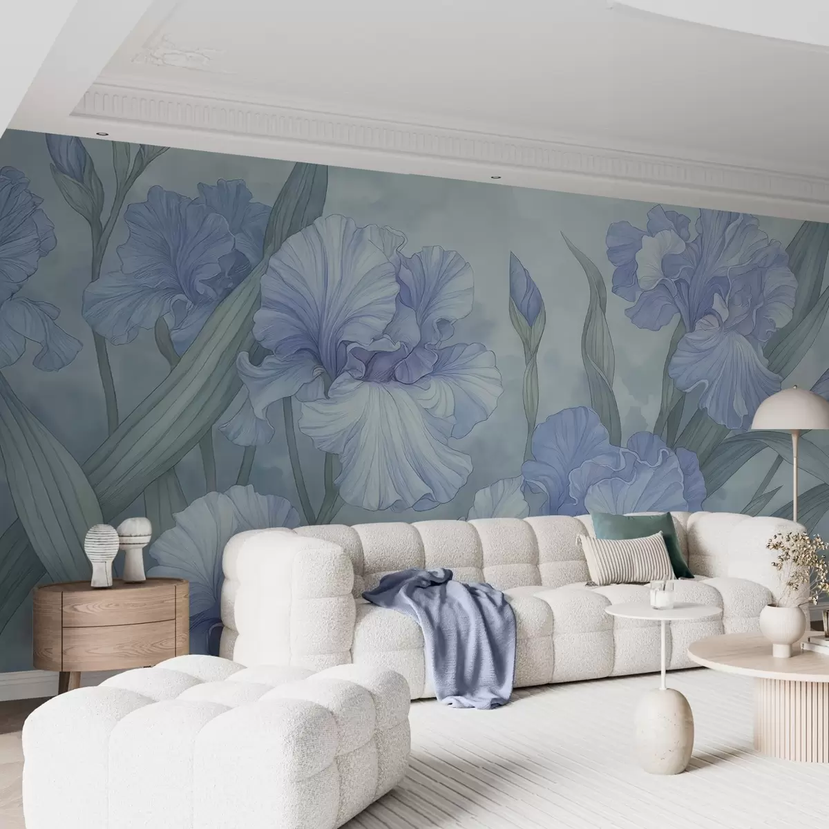 murales de pared Iris ilustrados w04469