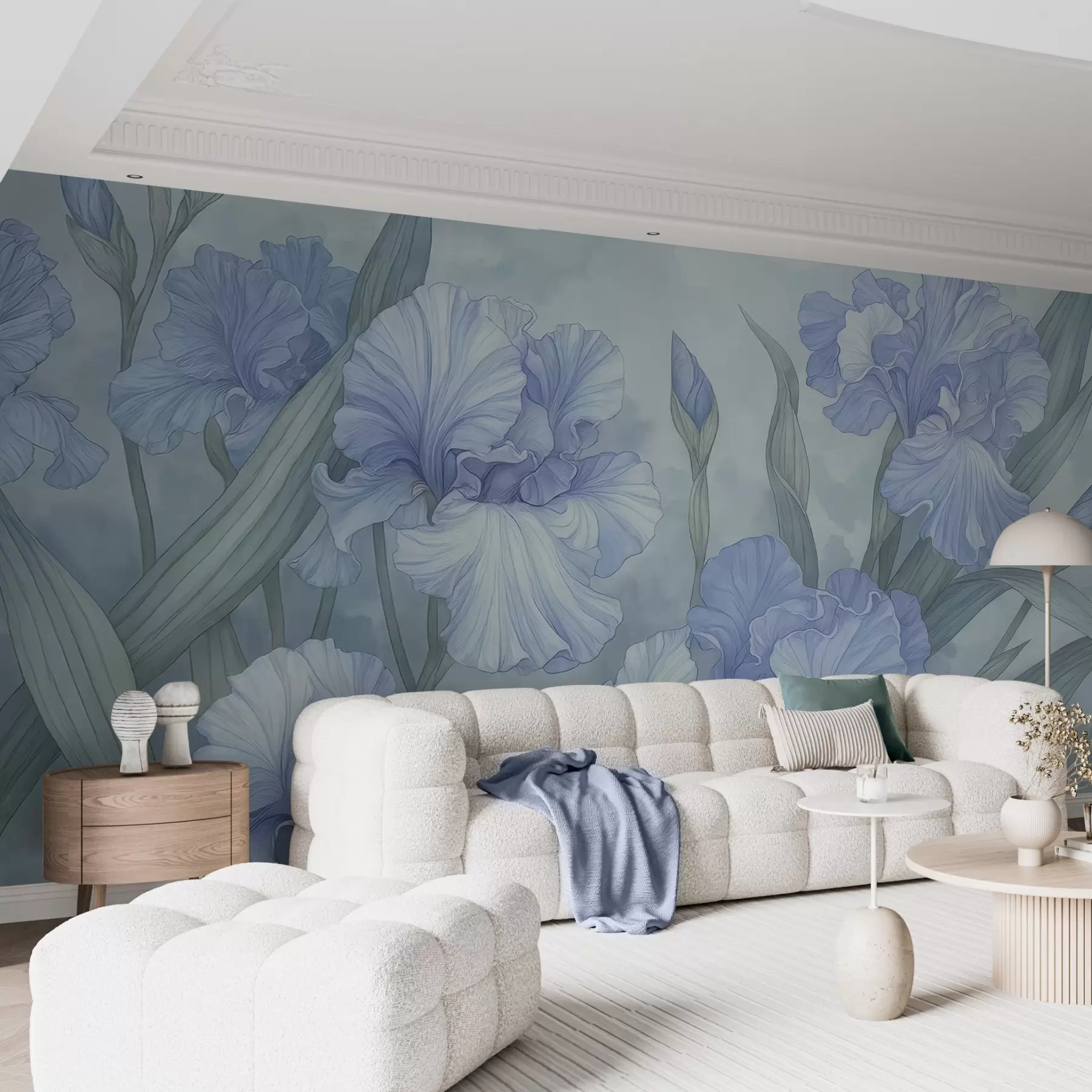 murales de pared Iris ilustrados w04469