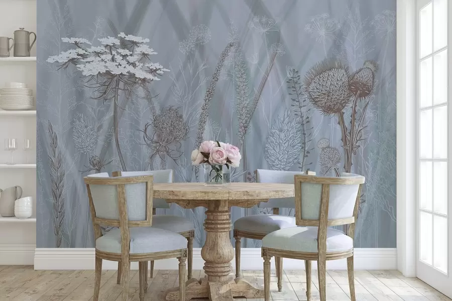 murales de pared Hierbas y herbarios w04473v1