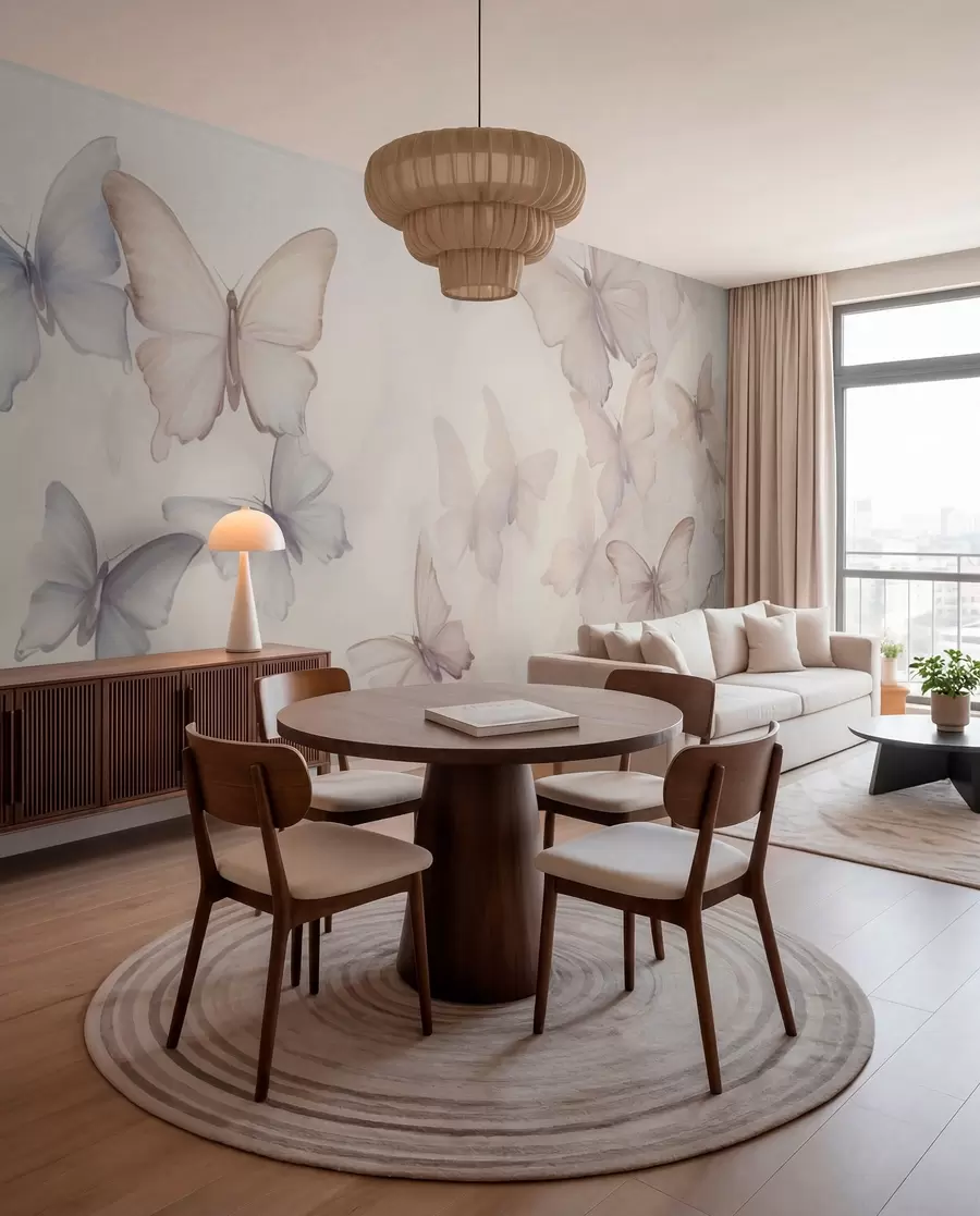 murales de pared Alas en arena y lila w04534v1