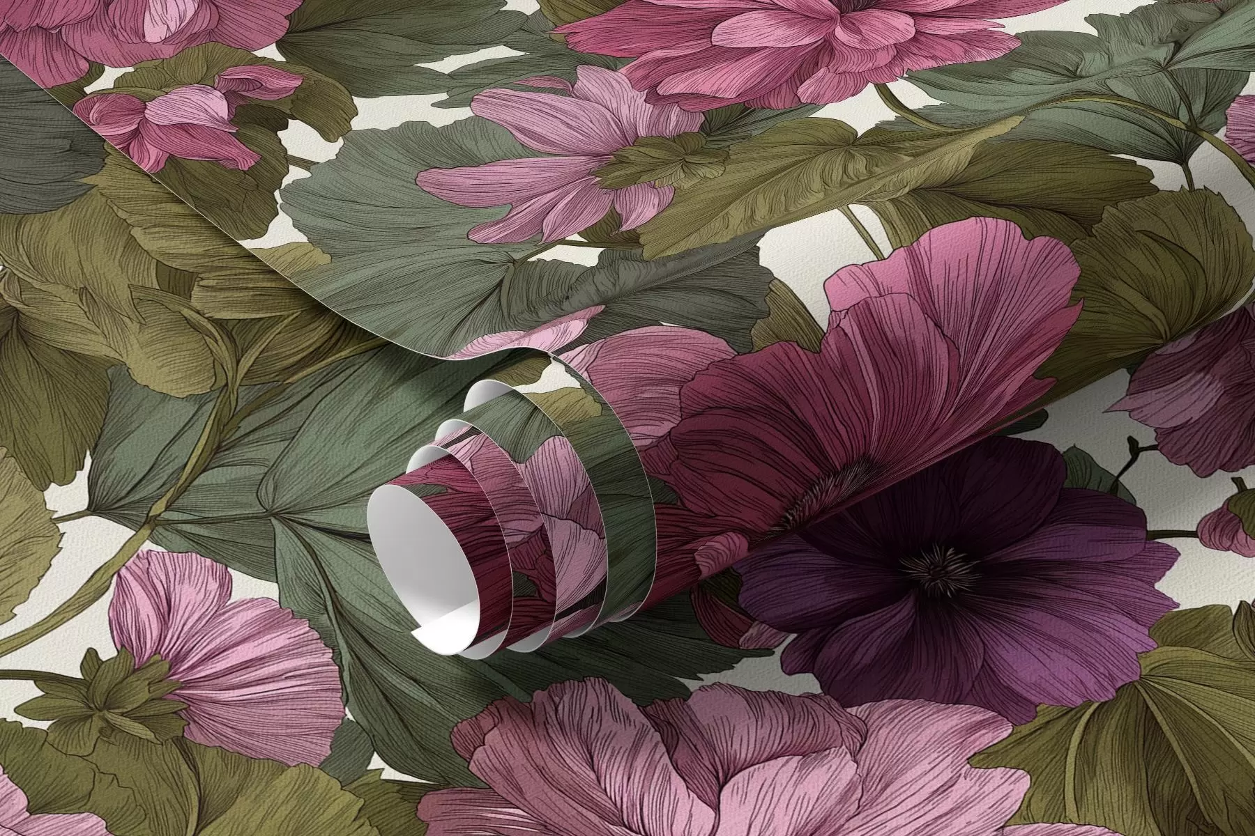 murales de pared Flores rosas a00541