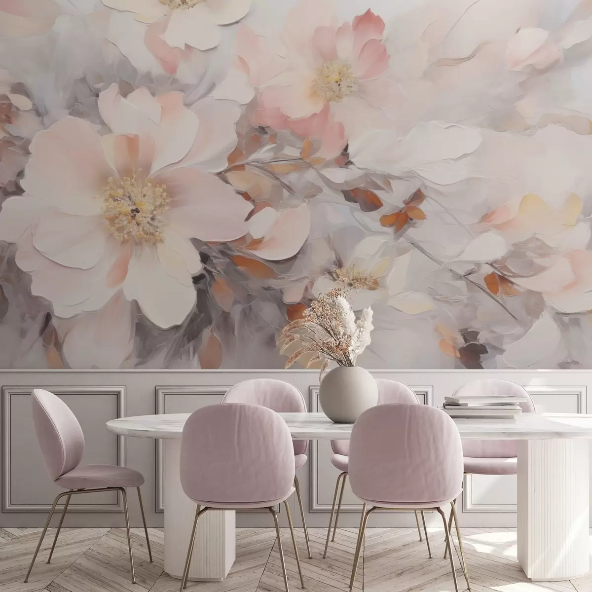 murales de pared flores abstractas w04597