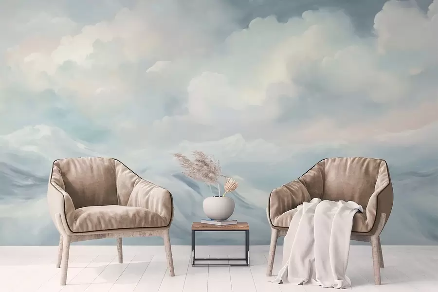 murales de pared Nubes y mar w04598