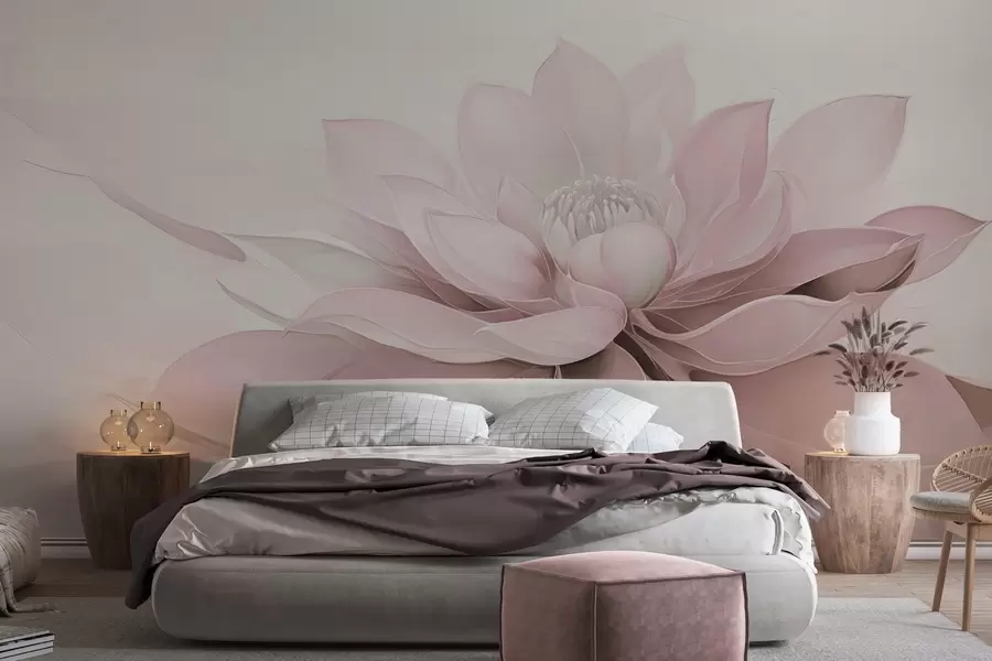 murales de pared El misterio de la flor w04563v1