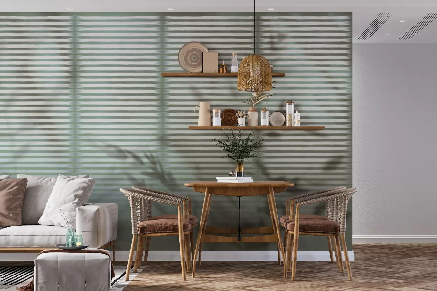 murales de pared Velo frondoso w04569