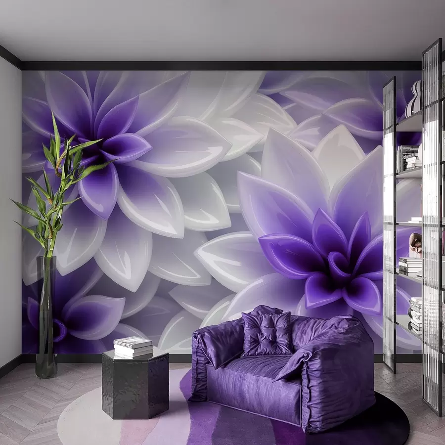 murales de pared Sinfonía floral w04571