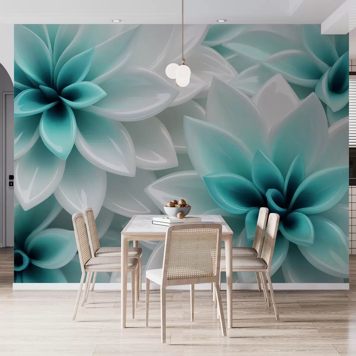 murales de pared Sinfonía floral w04571v2