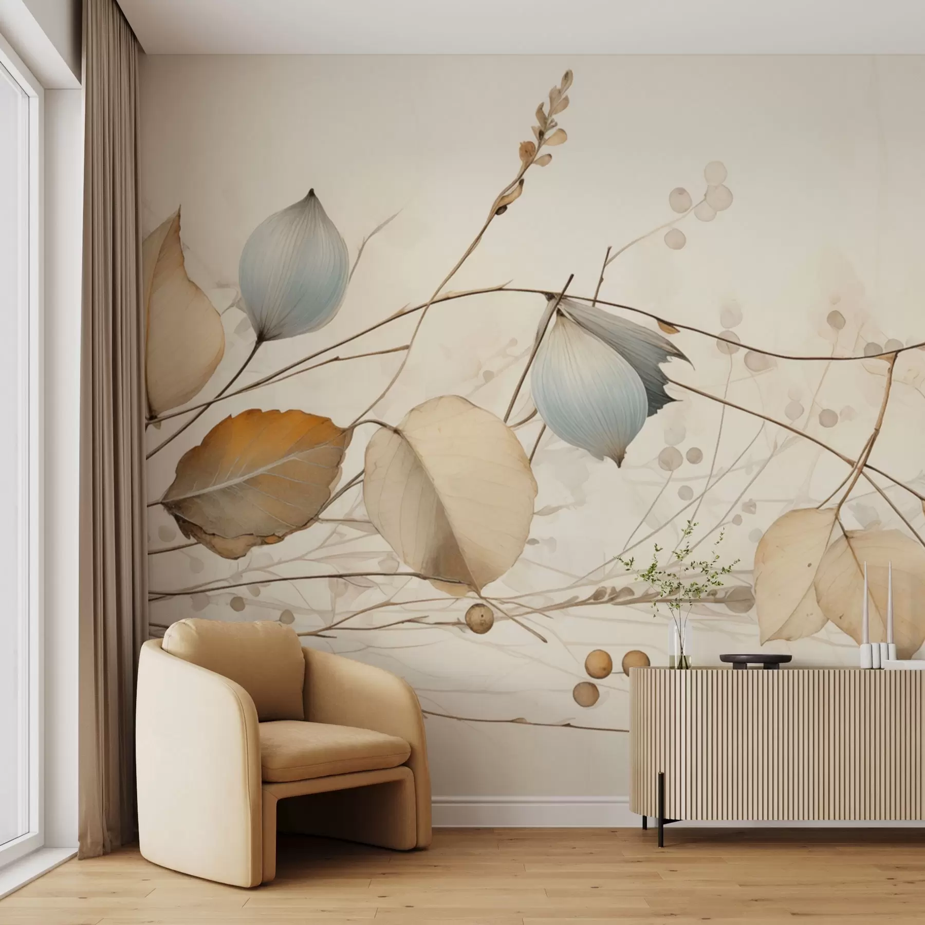 murales de pared Equilibrio botánico w04579