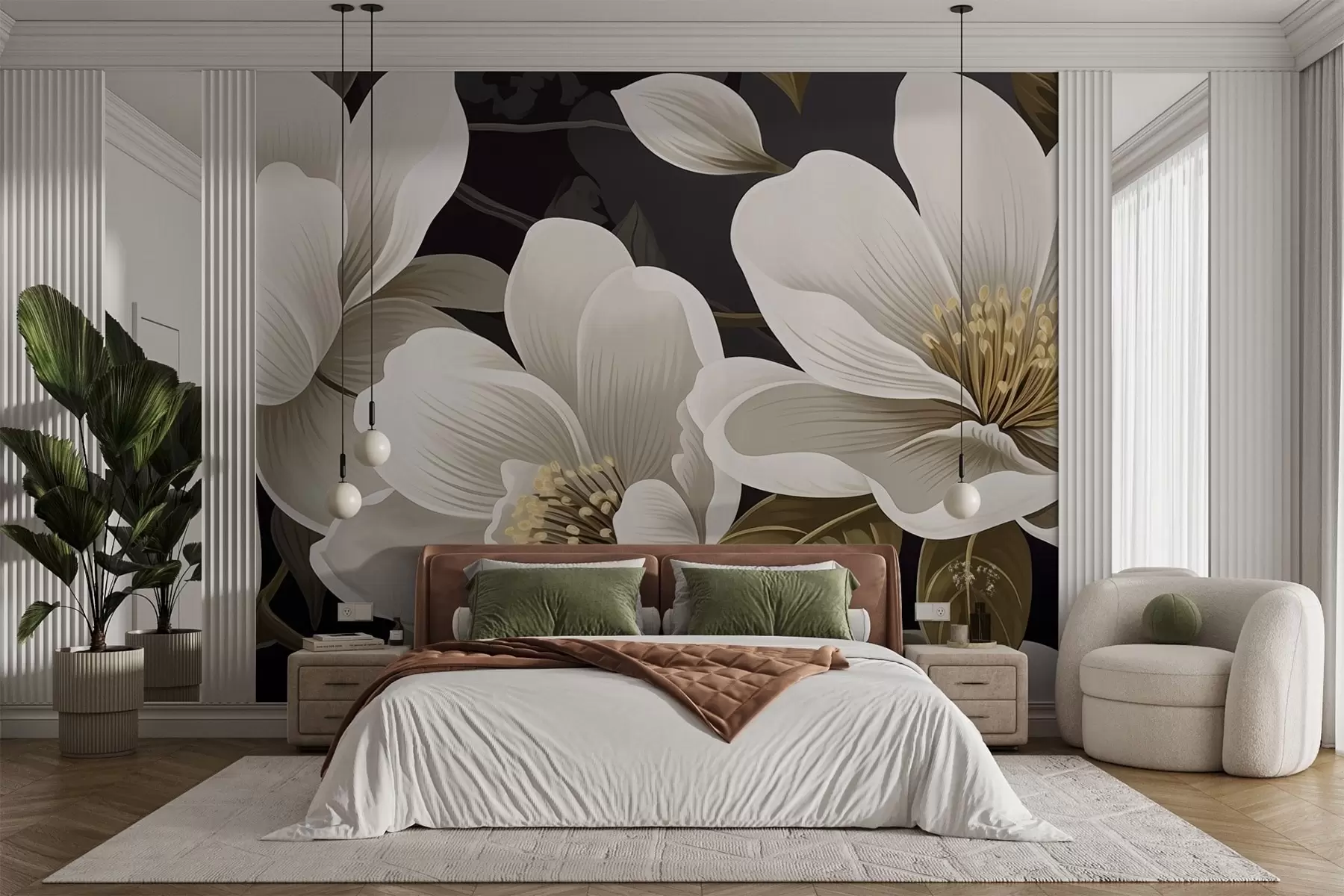 murales de pared Flores w04650