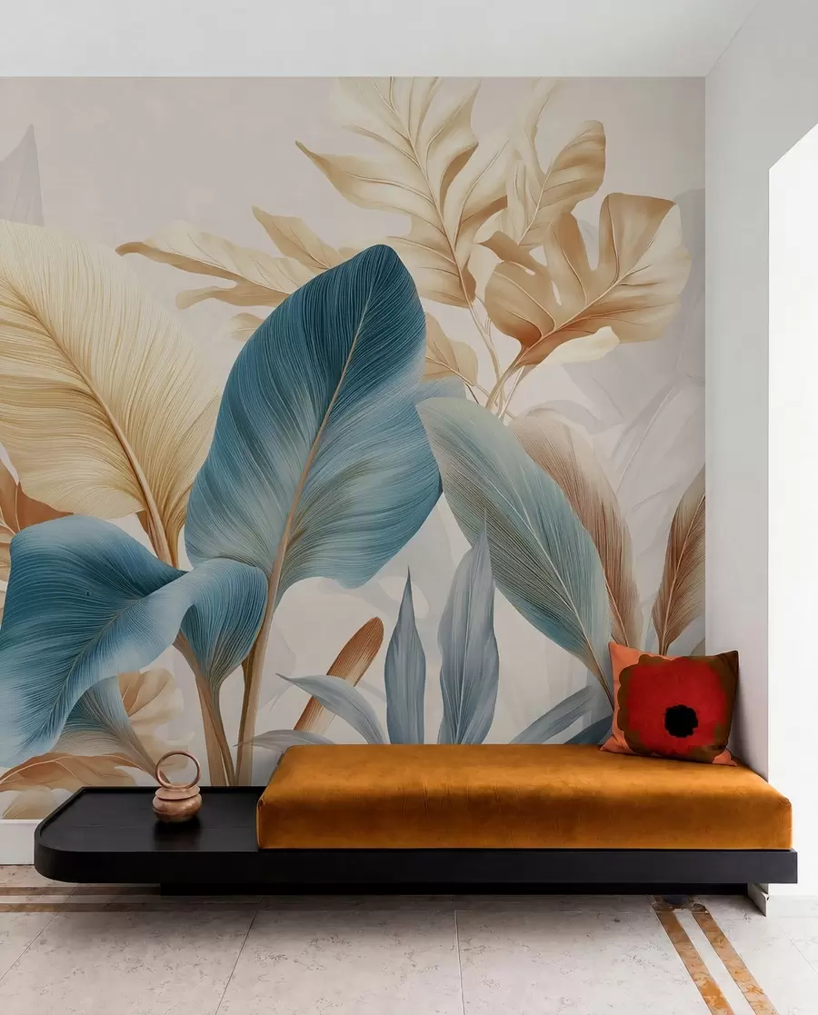 murales de pared Hojas botánicas w04589