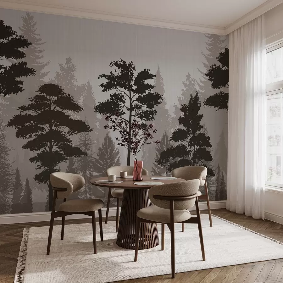 murales de pared Bosque brumoso w04678