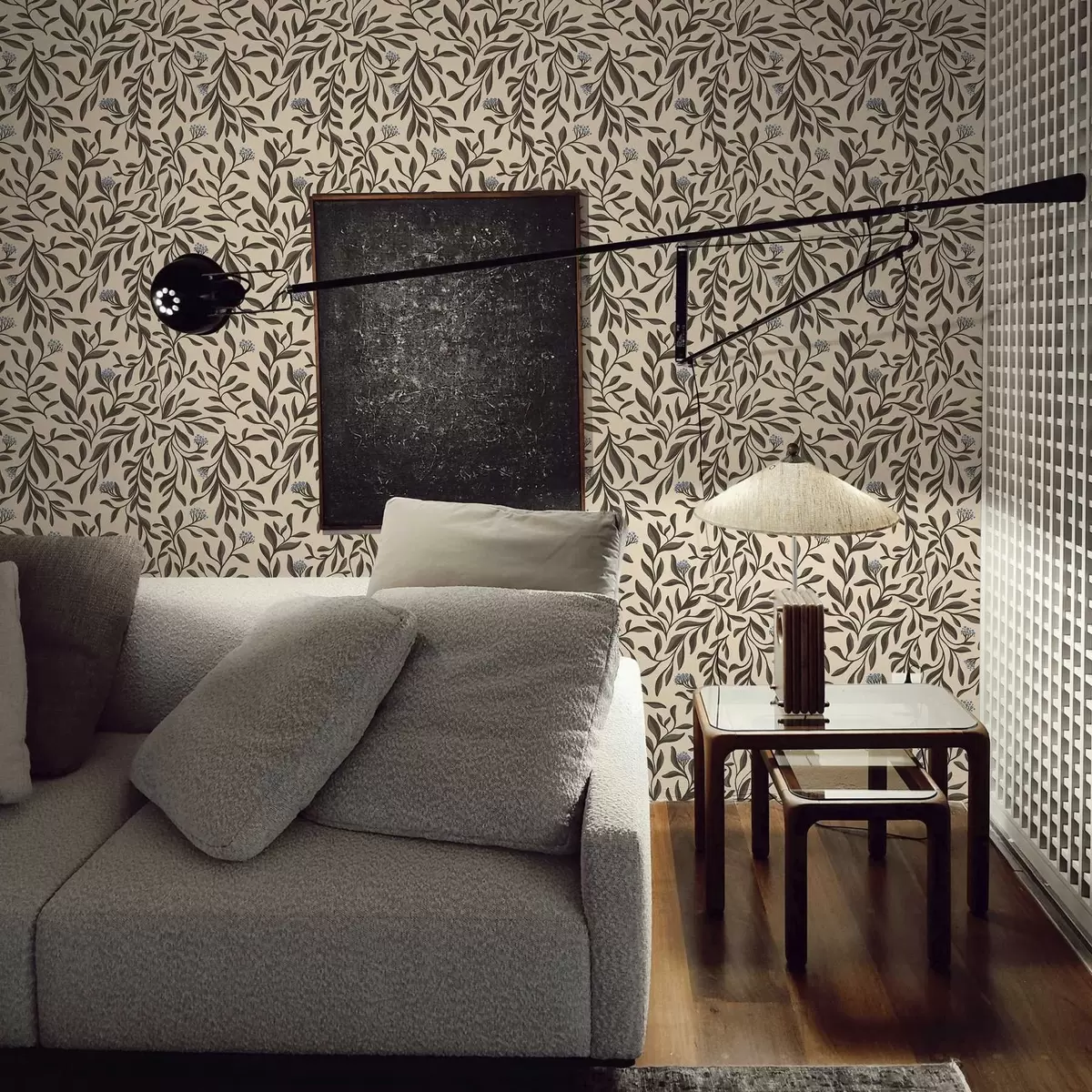 Papel pintado Ramitas de chocolate con arándanos sobre un fondo cálido a00615 Papel pintado Ramitas de chocolate con arándanos sobre un fondo cálido a00615