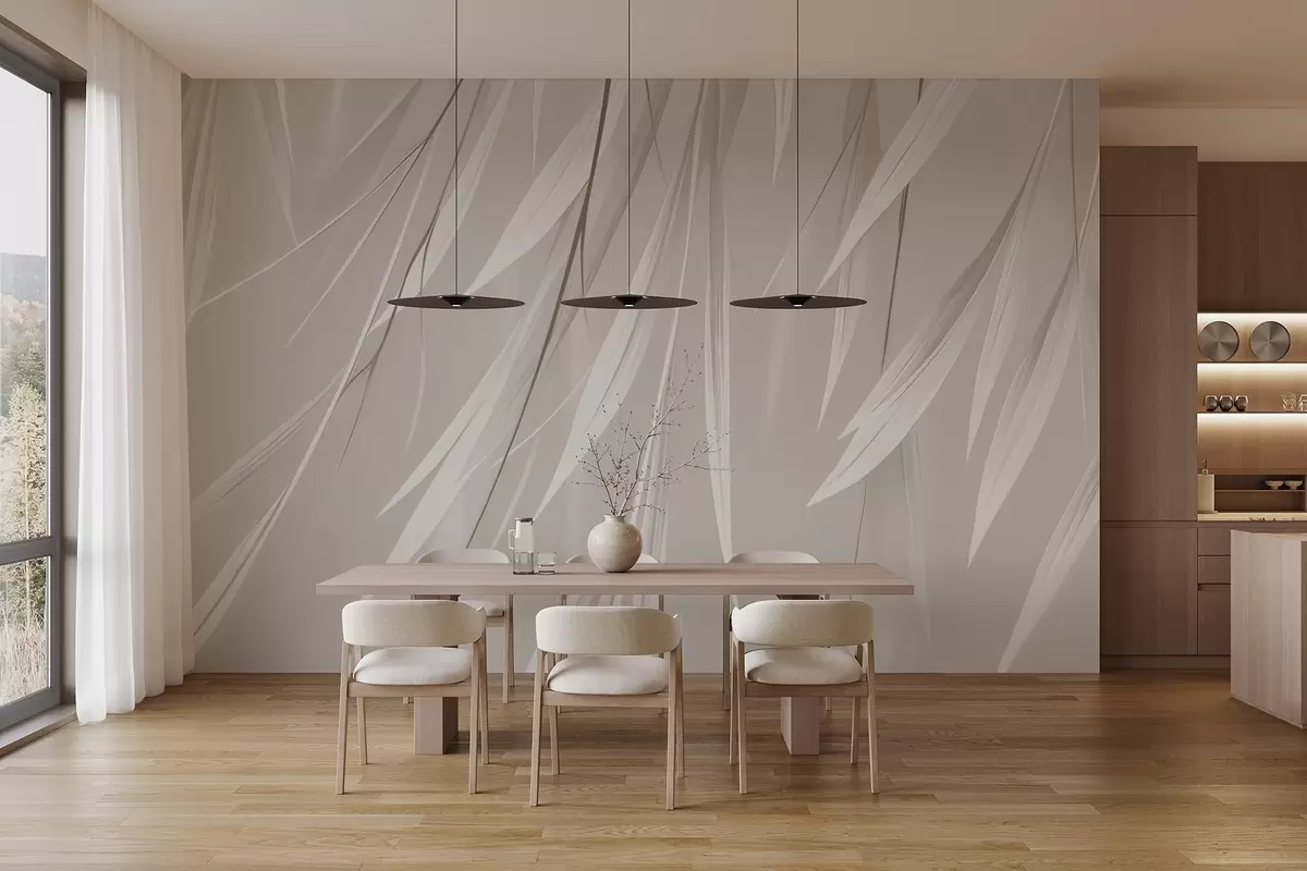 murales de pared Hojas delgadas colgantes w04703
