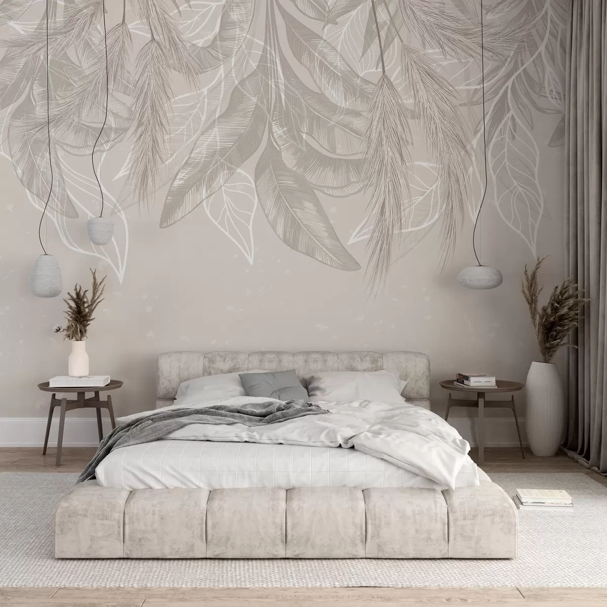 murales de pared Hojas colgantes w04747