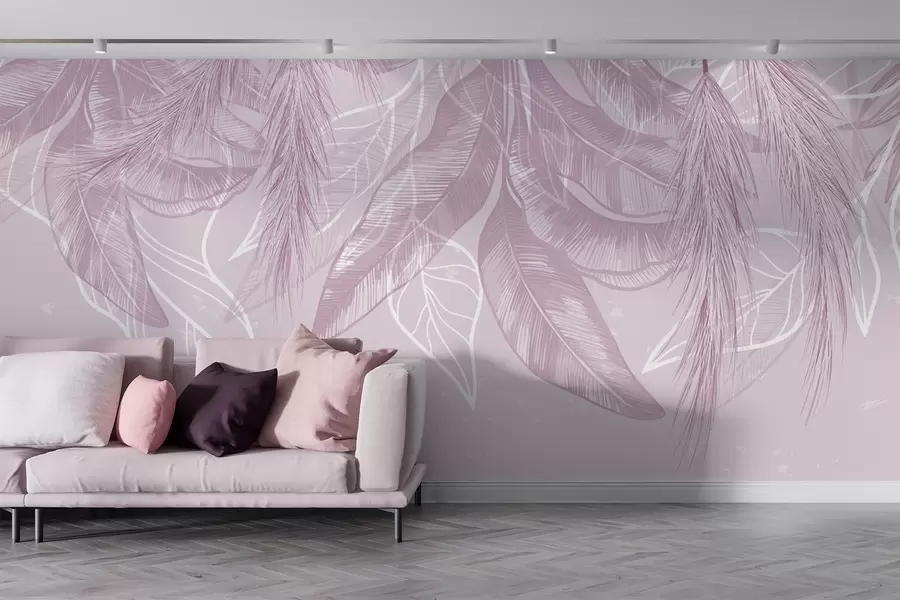 murales de pared Hojas colgantes w04747v2