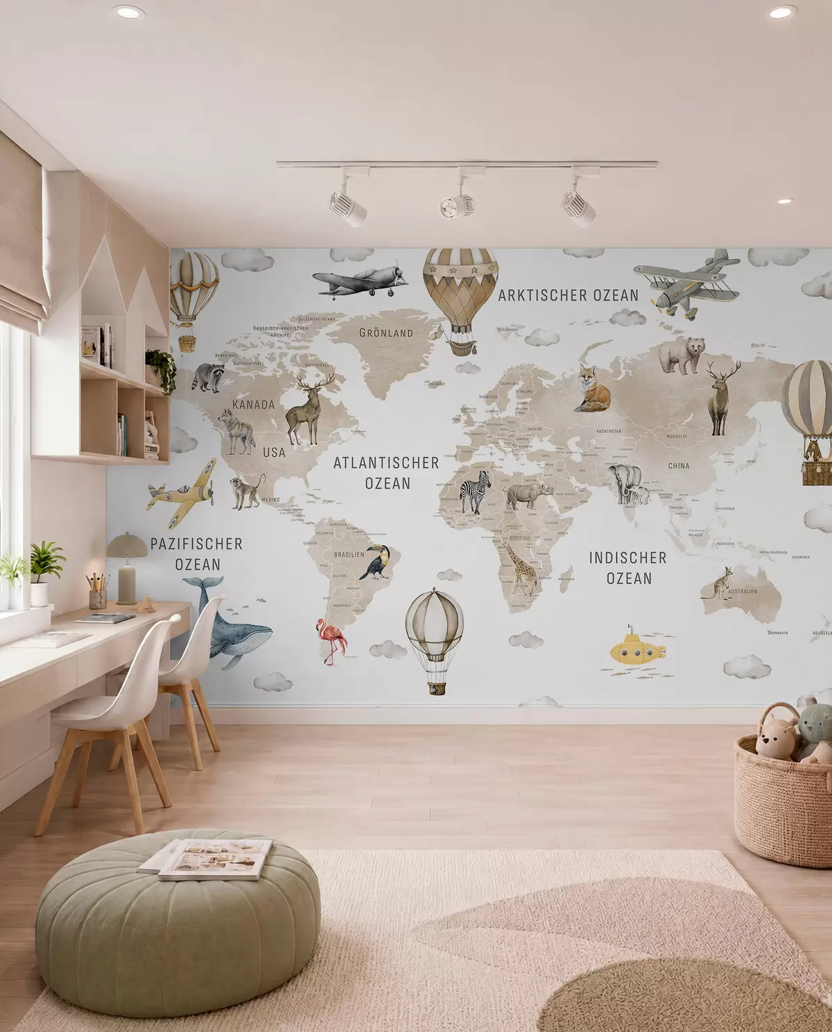 murales de pared Atlas beige en alemán c00001dev2