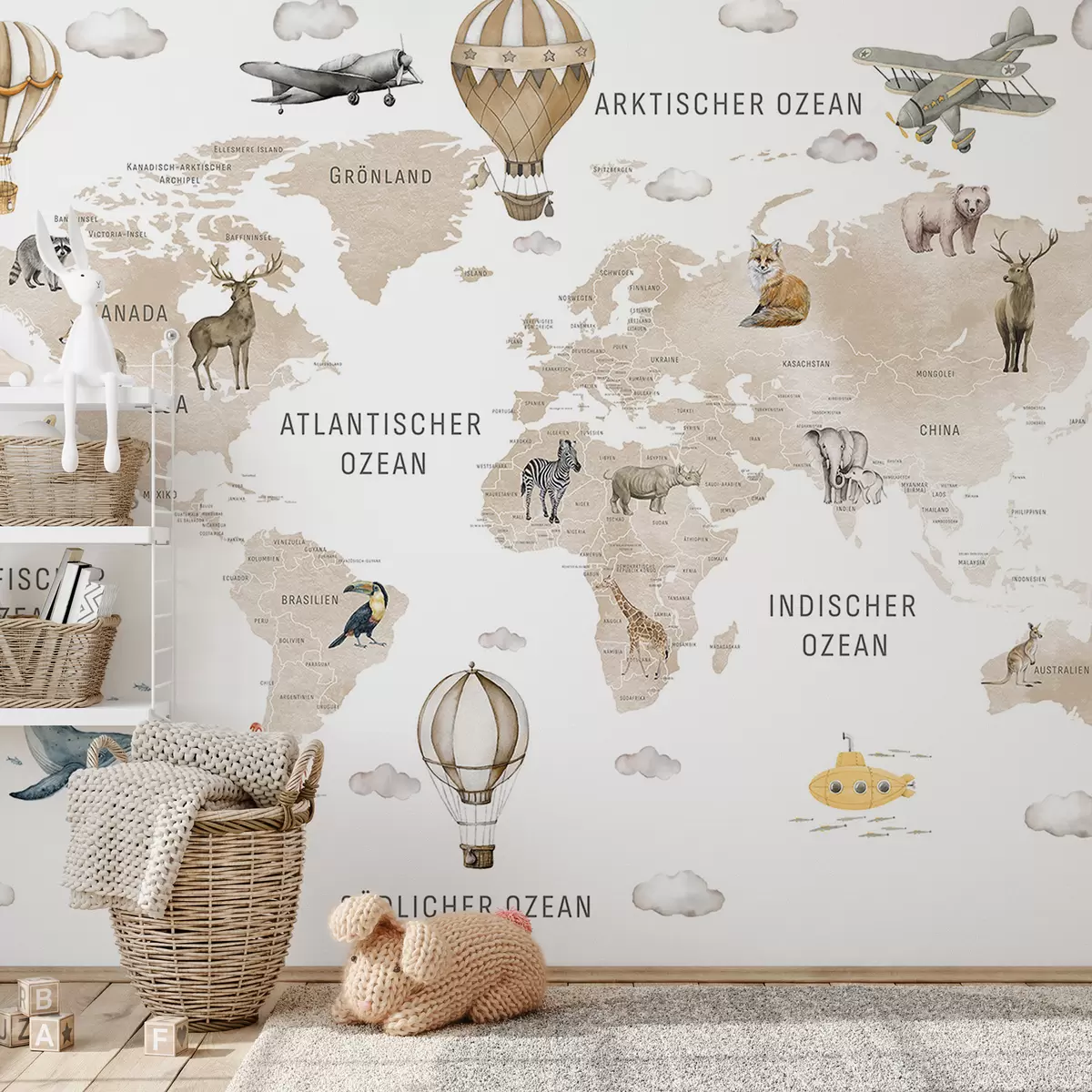 murales de pared Atlas beige en alemán c00001dev2
