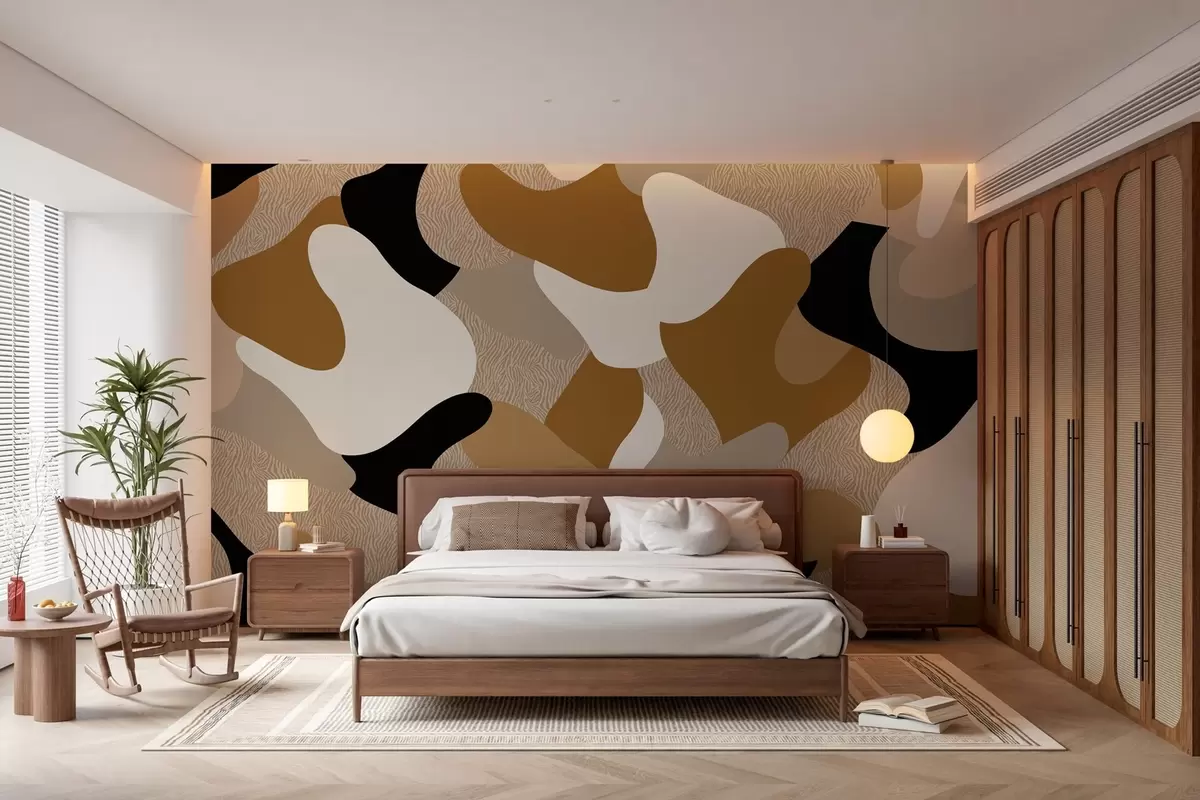 murales de pared formas y texturas abstractas w04629