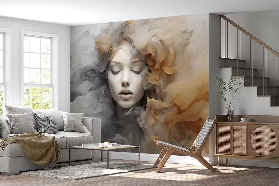 murales de pared Vestido de niña w04798