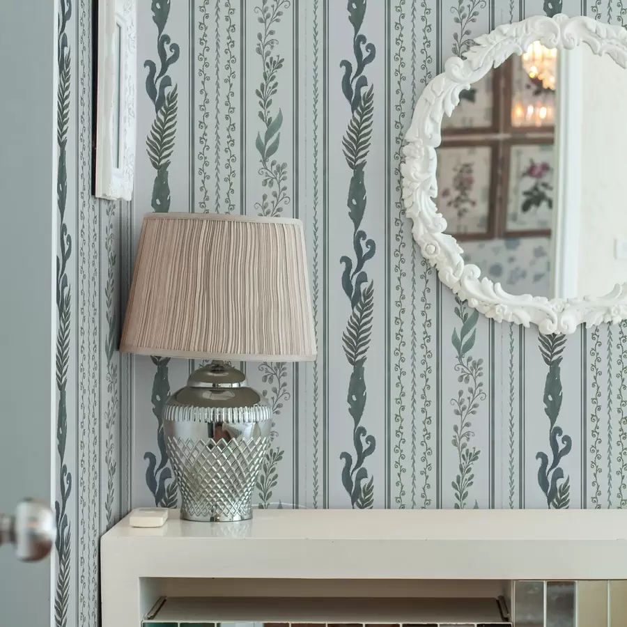 Murales de pared Rayas con ramificaciones y rizos en azul claro frío a00823v1 murales de pared Rayas con ramificaciones y rizos en azul claro frío a00823v1