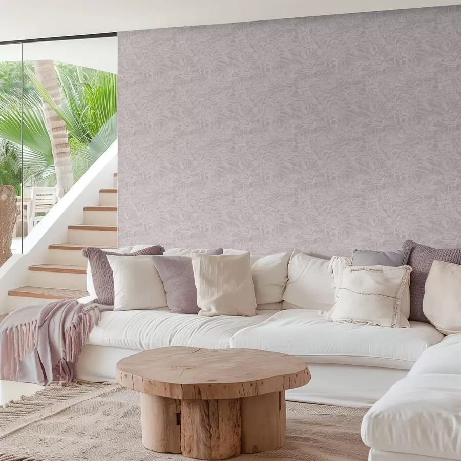 Murales de pared Rosas grabadas sobre fondo gris claro a00841v1 murales de pared Rosas grabadas sobre fondo gris claro a00841v1