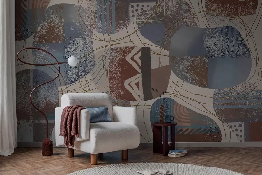 murales de pared abstracción contemporánea w04871