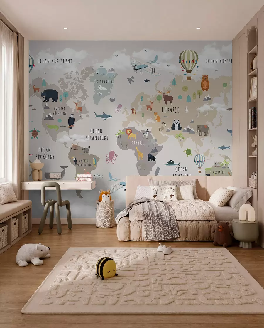 murales de pared Atlas animal en polaco c00002pl