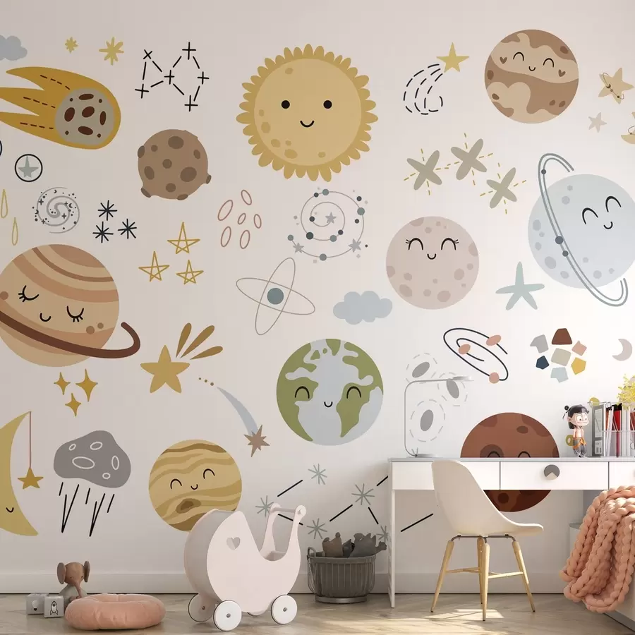 murales de pared Planetas y estrellas, espacio w04893