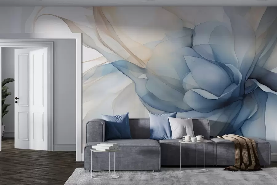 murales de pared Delicado velo floral w04944
