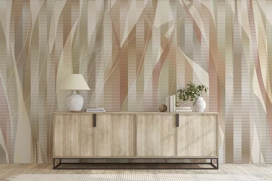 murales de pared Elementos entrelazados w04945