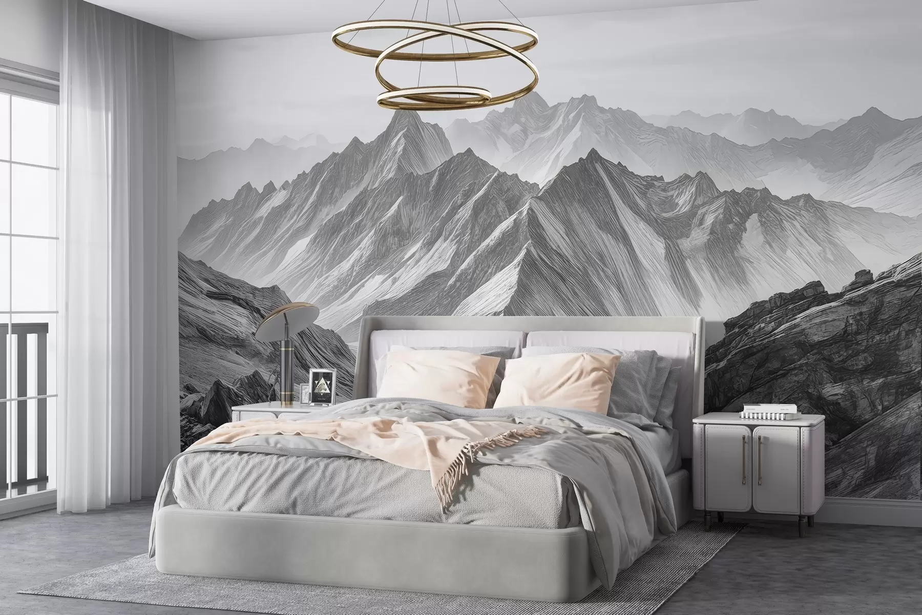 murales de pared Montañas exquisitas w04997