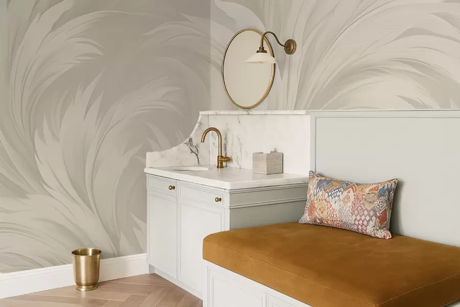 murales de pared Hojas abstractas w04987