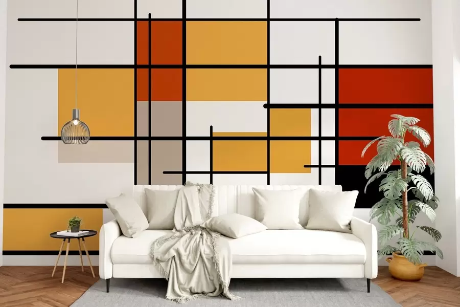 murales de pared Geometría brillante w05008