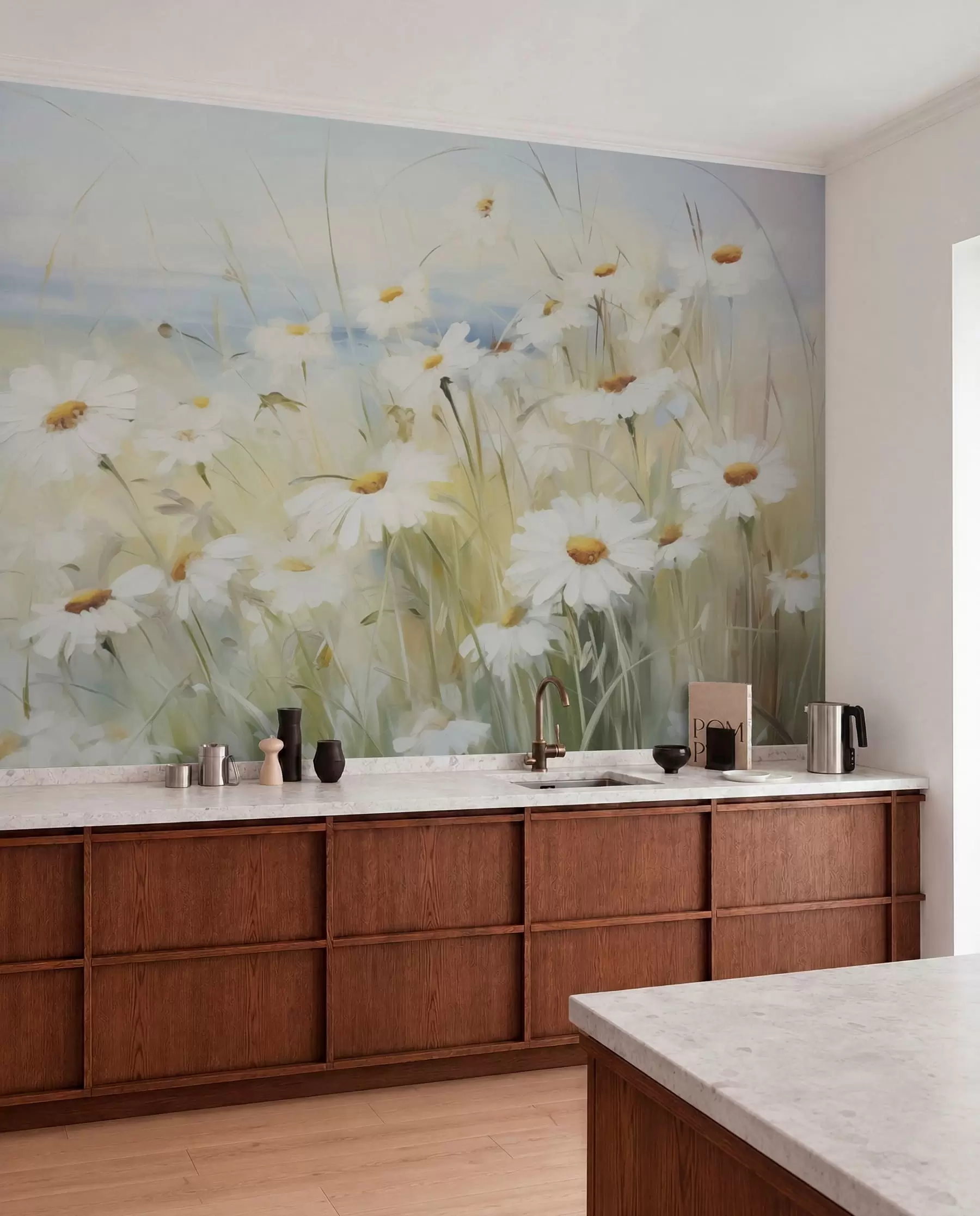 murales de pared Campo de flores w05035