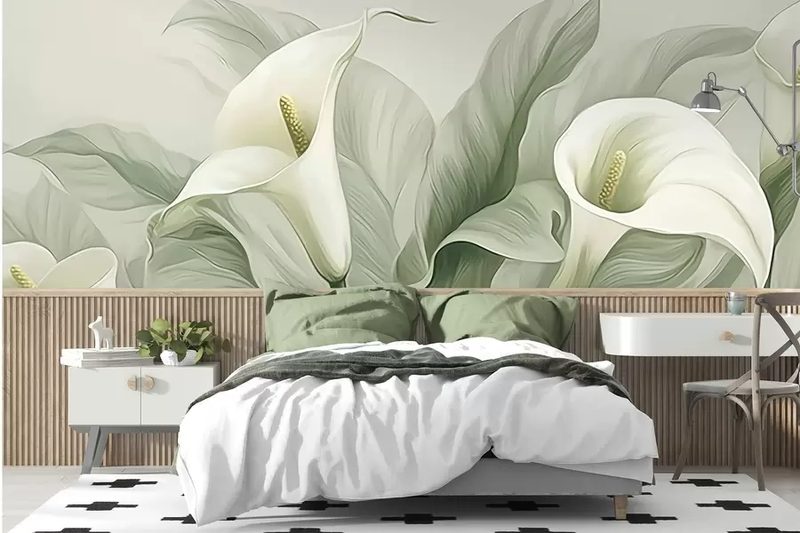 murales de pared Flores exóticas w05028